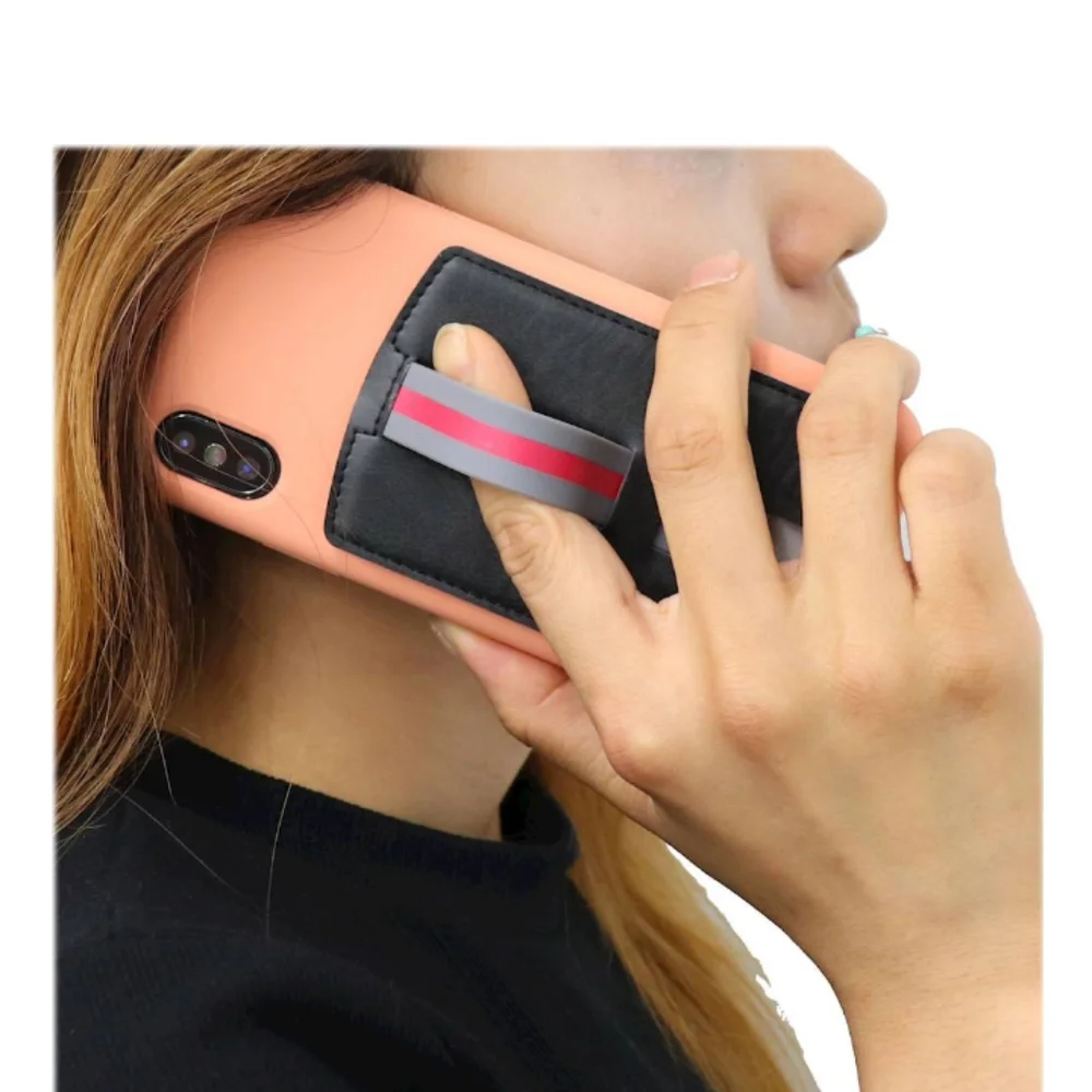 CARI 3-in-1 Phone Wallet w Card Holder, Mobile Stand Black